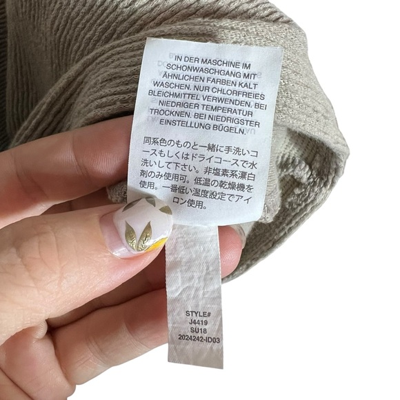 Madewell Tie-Front Tank Top in Tan, Large - Picture 6 of 8